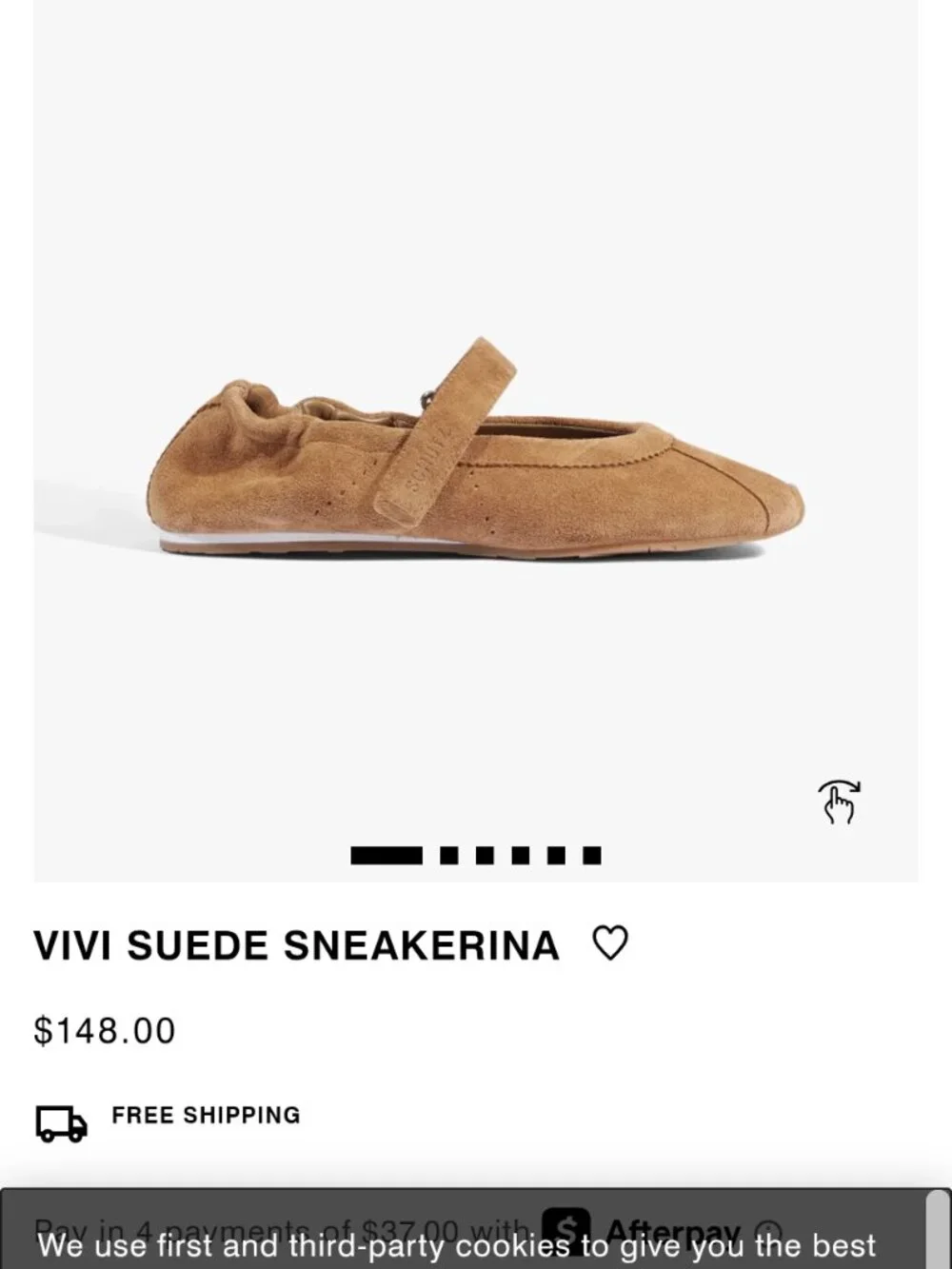 SCHUTZ Vivi Suede Sneakerina, Color Sonora Suede Size 11